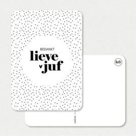 Kaart | Bedankt lieve juf