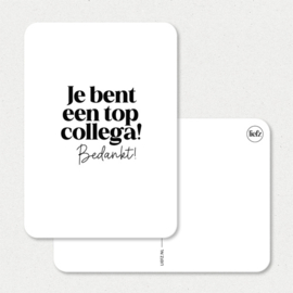 Kaart | Je bent een top collega bedankt