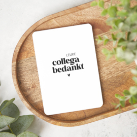 Kaart | Leuke collega bedankt