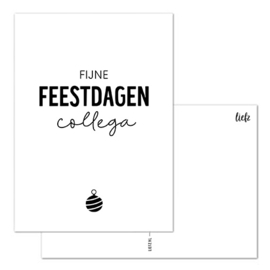 Kerstkaart | Fijne feestdagen collega | 5 stuks