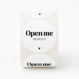 Stickers | 250 op rol | Open me & enjoy