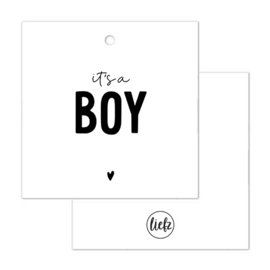 Cadeaulabel | It's a boy | 5 stuks