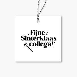 Cadeaulabel Sinterklaas | Fijne Sinterklaas collega | 5 stuks