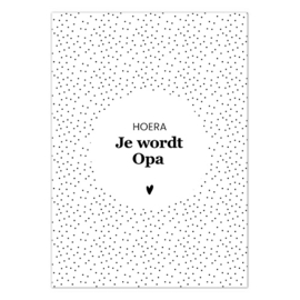 Kaart | Hoera je wordt opa | 5 stuks