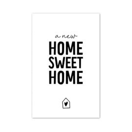 Mini kaartje | A new home sweet home | 5 stuks