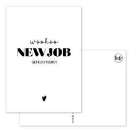 Kaart | Woohoo, new job | 5 stuks