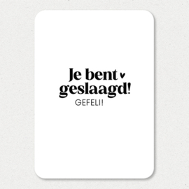 Kaart | Je bent geslaagd