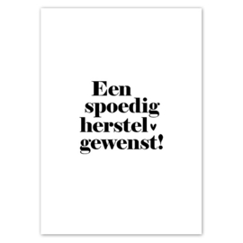 Kaart | Een spoedig herstel gewenst | 5 stuks