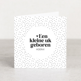 Dubbele kaart  | Een kleine uk geboren