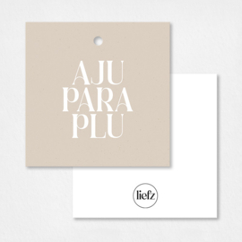 Cadeaulabel | Aju paraplu | 5 stuks