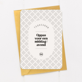 Tegoedbon | Een oppas | 5 stuks