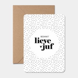 Kaart | Bedankt lieve juf