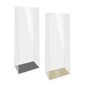 Blokbodemzakjes | Cellofaan | 8 x 5 x 25 cm | 25 stuks