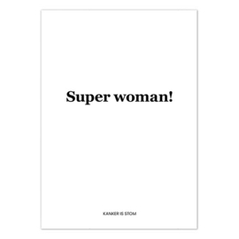 Kaart | Super woman | 5 stuks