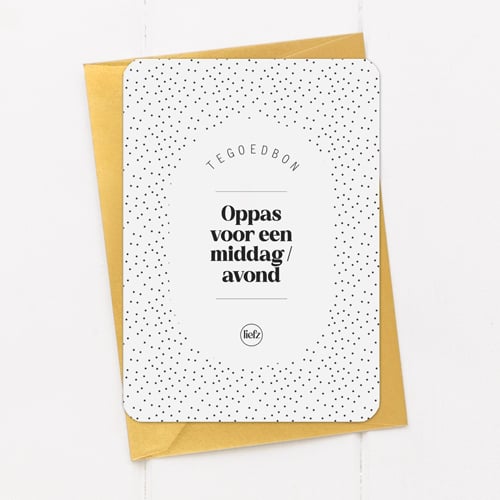 Tegoedbon | Een oppas | 5 stuks