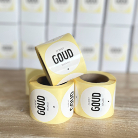 Stickers | 250 op rol | Jij bent goud waard