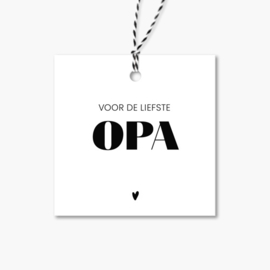 Cadeaulabel | Voor de liefste opa | 5 stuks