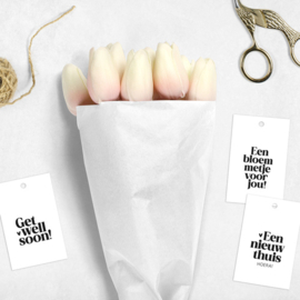 Cadeaulabel | Een bloemetje voor jou | 5 stuks