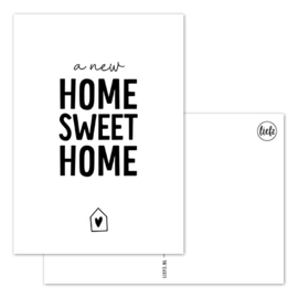 Kaart | A new home sweet home | 5 stuks