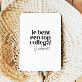 Kaart | Je bent een top collega bedankt