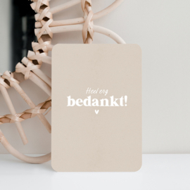 Kaart | Heel erg bedankt