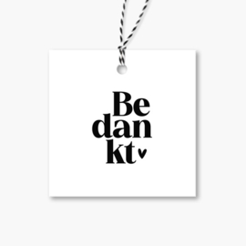 Cadeaulabel | Bedankt | 5 stuks