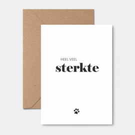 Kaart | Heel veel sterkte | Huisdier | 5 stuks