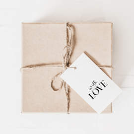 Cadeaulabel | With love | 5 stuks