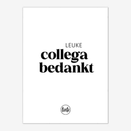 Fles etiket | Leuke collega bedankt