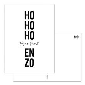 Kerstkaart | Ho Ho Ho Fijne Kerst en zo | 5 stuks