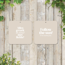 Muurvierkant | Follow the sun