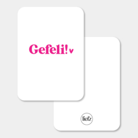 Midi kaart | Gefeli | 5 stuks