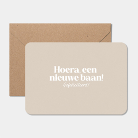 Kaart | Hoera, een nieuwe baan