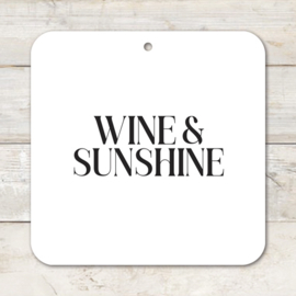 Muurvierkant | Wine & sunshine