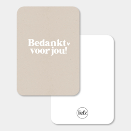 Midi kaart | Bedankt voor jou