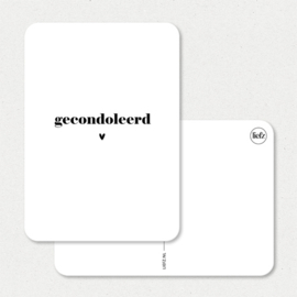Kaart | Gecondoleerd