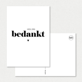 Kaart | Heel erg bedankt