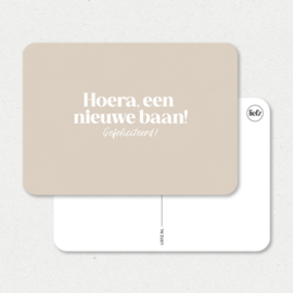 Kaart | Hoera, een nieuwe baan