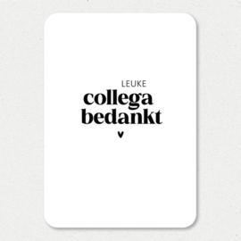 Kaart | Leuke collega bedankt