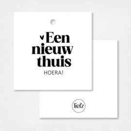 Cadeaulabel | Een nieuw thuis | 5 stuks
