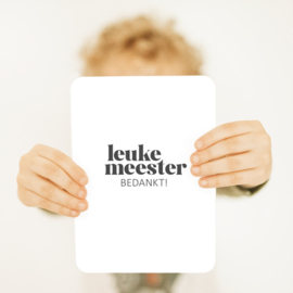 Kaart | Leuke meester bedankt