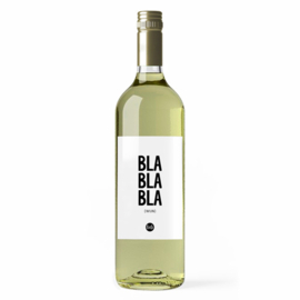 Fles etiket | Bla bla bla, wijn | 5 stuks