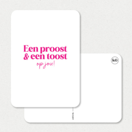Kaart  | Een proost & een toost op jou