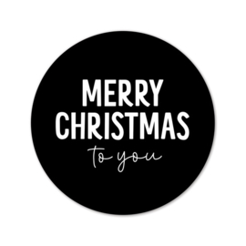 Stickers | 250 op rol | Merry Christmas to you