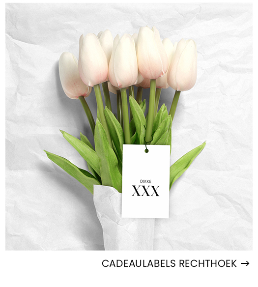 wholesale bloem rechthoekige labels