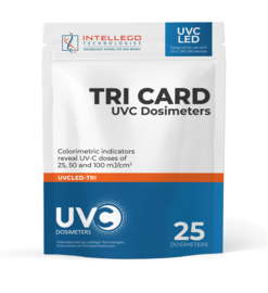 UV-C LED  TRI-Card Dosimeters (25)