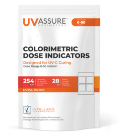 UV Assure Dosimeter card, 254nm / 0-50 mJ/cm² (28)