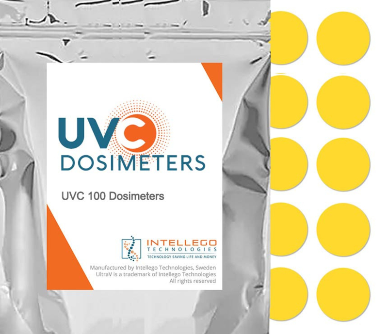 UV-C Dosimeters - sticker rond (25)