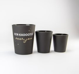 Luxe geurkaars V shape zwart – Large