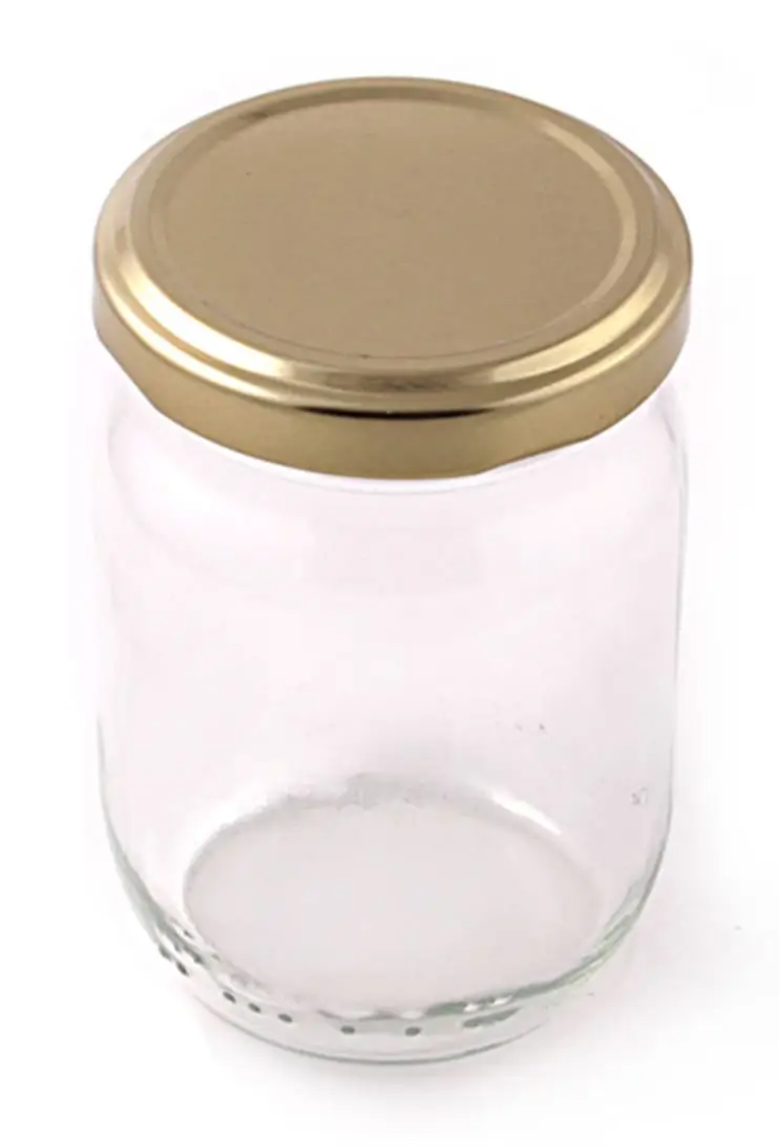 Bokaaltje met metalen schroefdeksel goud 100ML